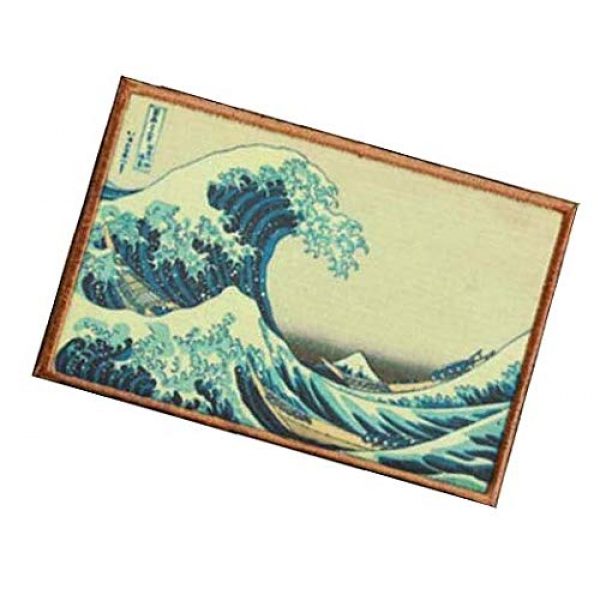 Fine Print Patch Airsoft Morale Patch 3 The Great Wave Off Kanagawa Japanese Hook Loop Tactics Morale Printed Patch
