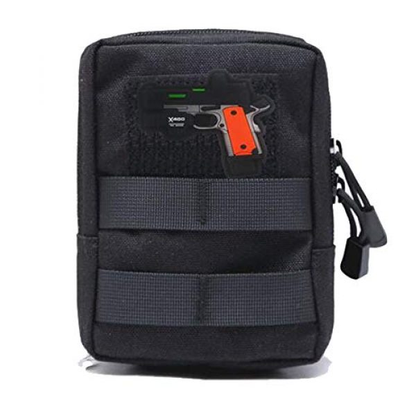 ODSP Airsoft Morale Patch 5 Mini Gun Bullet PVC Rubber Patch 3D Fastener Hook and Loop Backing Tactical Military Morale Patches Badges (Orange)