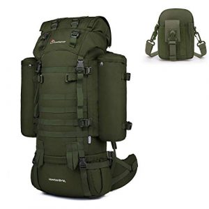 Mardingtop Tactical Backpack 1 Mardingtop Bundle Items: 65+10L Molle Hiking Tactical Backpack Army Green