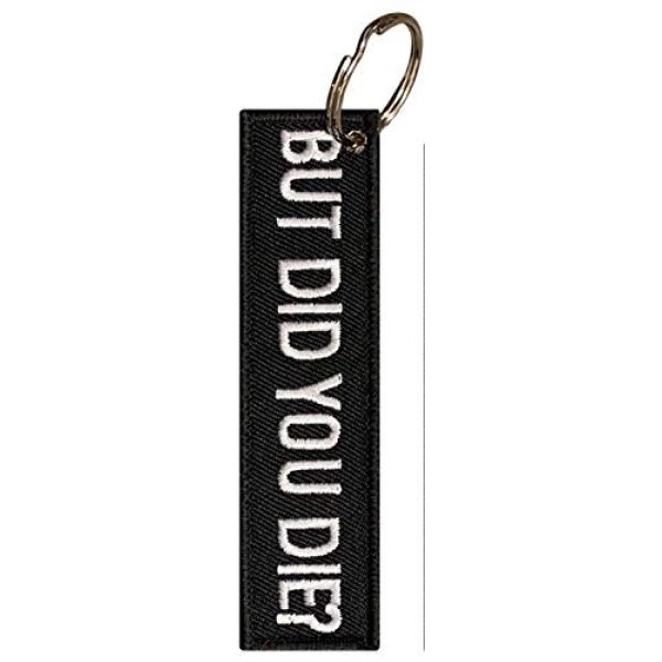 ebateck Airsoft Morale Patch 3 Ebateck Tactical Funny Patches, 2-Pack, But Did You Die Morale Patch with Keychain