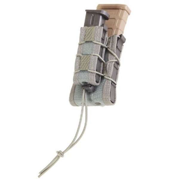 HSGI Tactical Pouch 1 High Speed Gear Double Decker Taco Rifle & Pistol Mag Pouch, Molle, Color Wolf Grey