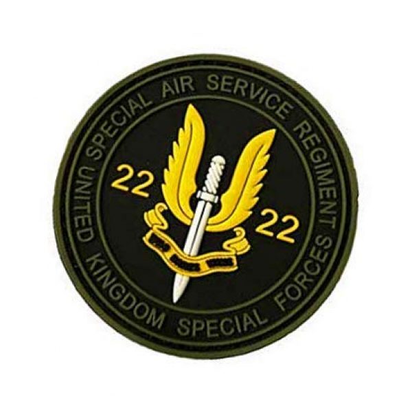 PVC PATCH Airsoft Morale Patch 3 British Special Air Service SAS Patch Who Dares Wins Military Hook Loop Tactics Morale PVC Patch