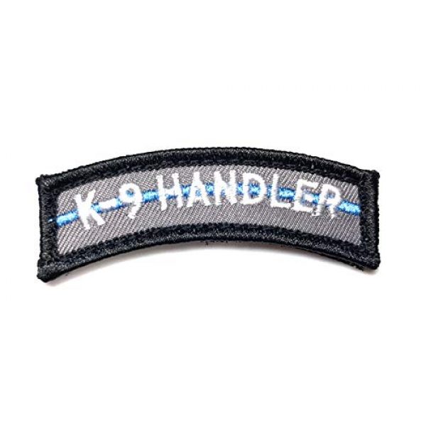 PakedDeals Airsoft Morale Patch 1 PakedDeals Thin Blue Line K9 Handler Morale Patch Hook & Loop Gear Bag Tac Vest Police