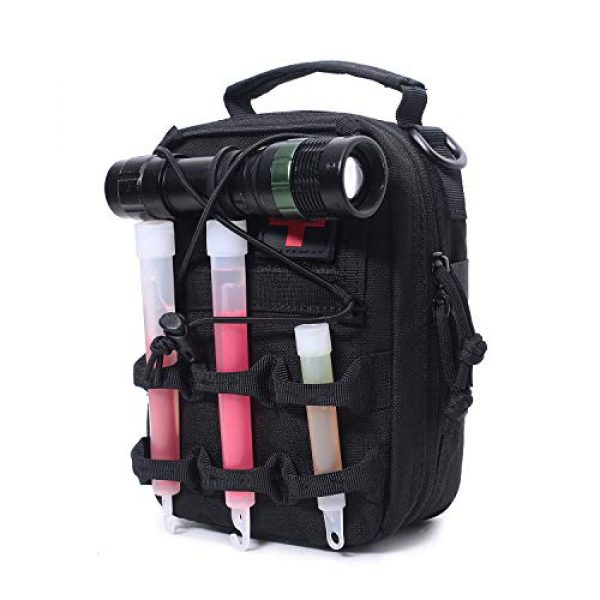 LIVANS Tactical Pouch 4 LIVANS Tactical Molle EMT Pouch, First Aid IFAK MOLLE Pouch Medical Utility Bag Medical Trauma Bag Emergency Pouches for Travel, Car, Camping Include Red-Cross Patch