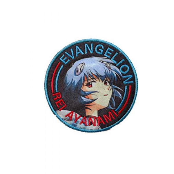 Embroidery Patch Airsoft Morale Patch 1 Japan Anime Evangelion Patch Military Hook Tactics Morale Embroidered Patch Ayanami Rei
