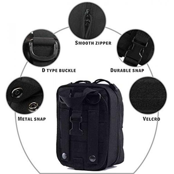 DOUN Tactical Pouch 3 DOUN First Aid Pouch, Rip-Away EMT Tactical MOLLE Medical First Aid IFAK Utility Bag