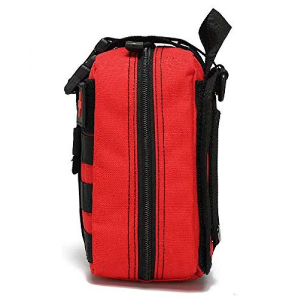 Nujiaa Tactical Pouch 6 Nujiaa First Aid Bag Pouches, Empty IFAK Pouch, Premium Molle EMT Tactical Medical Kit Survival Military, Small Emergency Supplies Pack Accessories for Camping, Hiking, Hunting and Travel (Bag Only)