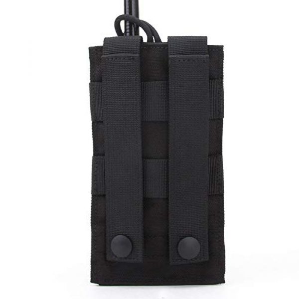 Gexgune Tactical Pouch 2 Gexgune Molle Short Radio Pouch, Nylon Molle Tactical Radio Holder Case for BaoFeng UV-5R UV82 (9 Colors Optional)