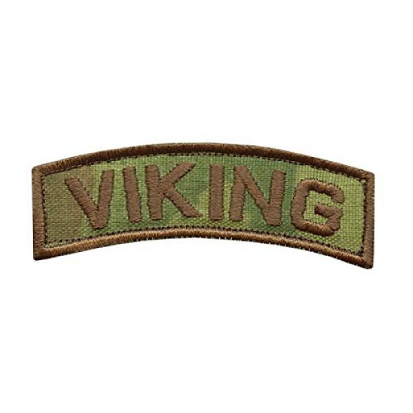 LEGEEON Airsoft Morale Patch 1 LEGEEON Multicam Viking Shoulder Tab Norse Heathen Army Military Morale Tactical Touch Fastener Patch