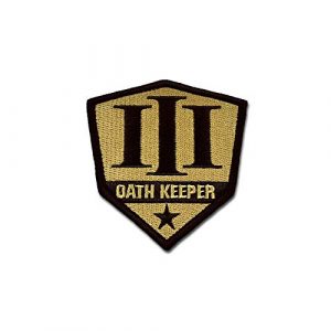 SFI Airsoft Morale Patch 1 Bastion Tactical Combat Morale Patch Badge EMB Hook and Loop - Oath Keeper ACU