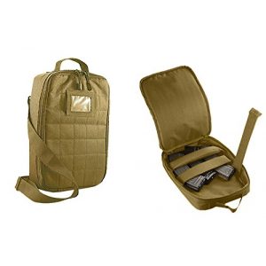 Ultimate Arms Gear Tactical Pouch 1 Ultimate Arms Gear Tactical Coyote Tan Utility Multi Purpose MOLLE Magazine Padded Protective Mag Carrier Pouch Shoulder Strap Messenger Bag Case Universal Rifle Shotgun Pistol Gun