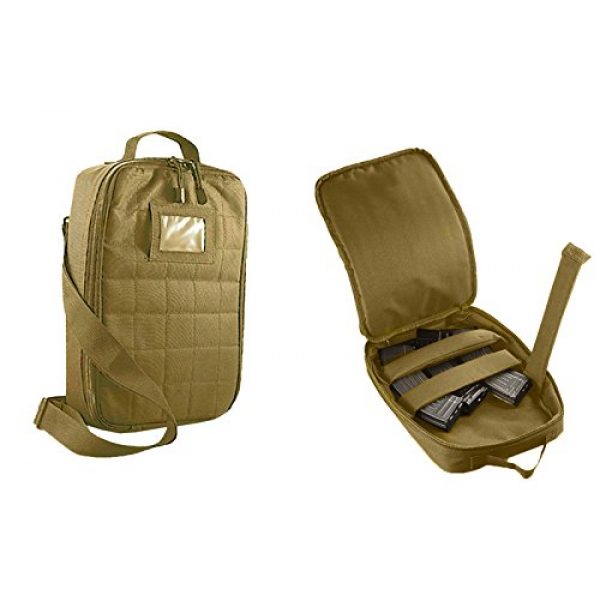 Ultimate Arms Gear Tactical Pouch 1 Ultimate Arms Gear Tactical Coyote Tan Utility Multi Purpose MOLLE Magazine Padded Protective Mag Carrier Pouch Shoulder Strap Messenger Bag Case Universal Rifle Shotgun Pistol Gun