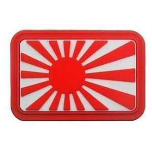 PVC PATCH Airsoft Morale Patch 1 Flag of Japan Japanese Flag Military Hook Loop Tactics Morale PVC Patch (color5)