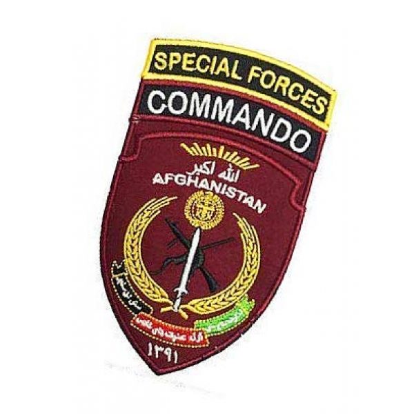Embroidery Patch Airsoft Morale Patch 3 Afghanistan Special Forces Commando Military Hook Loop Tactics Morale Embroidered Patch