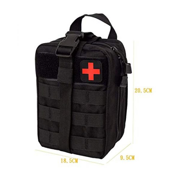 Krisvie Tactical Pouch 4 Krisvie 2Pack Tactical EMT Pouch 1000D Nylon Detachable Molle First Aid Bag for Outdoor