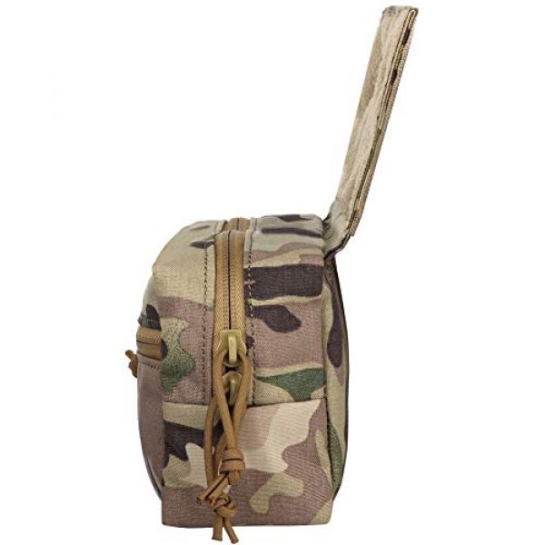 Huenco Tactical Pouch 3 Tactical Dump Drop JPC CPC Bag AVS Vest Pouch with Hook and Loop Multicamo Tool Pouch for Airsoft Hunting Skirmish Outdoor Sports