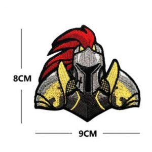 Tactical Embroidery Patch Airsoft Morale Patch 1 Knight Tactical Embroidery Patch Hook & Loop Morale Patch Military Patch for Clothing Accessory Backpack Armband