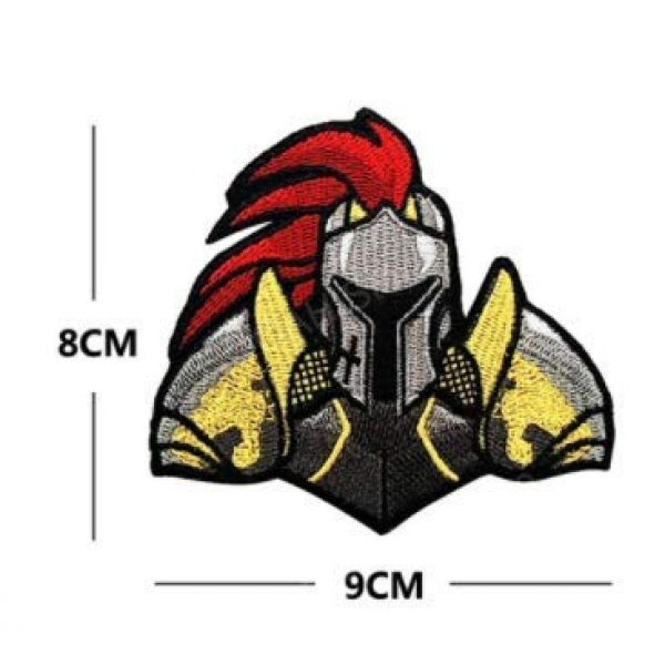 Tactical Embroidery Patch Airsoft Morale Patch 1 Knight Tactical Embroidery Patch Hook & Loop Morale Patch Military Patch for Clothing Accessory Backpack Armband