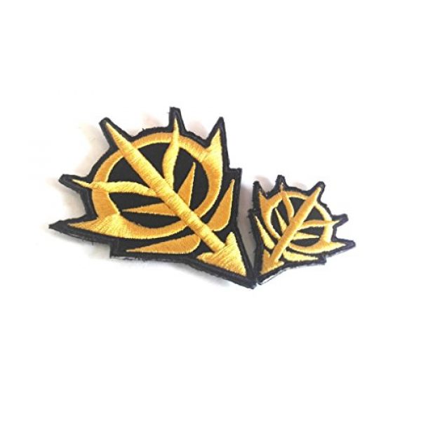Tactical Morale Patch Airsoft Morale Patch 1 2xGundam Zeon Logo Military Tactical Morale Embroidery Morale Patch Hook Backing