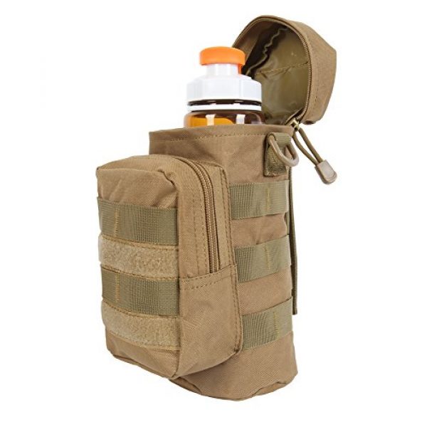 Norbi Tactical Pouch 1 Norbi 600D Tactical Molle 0.5-1L Volume Water Bottle Pouch Holder for Outdoor Activities