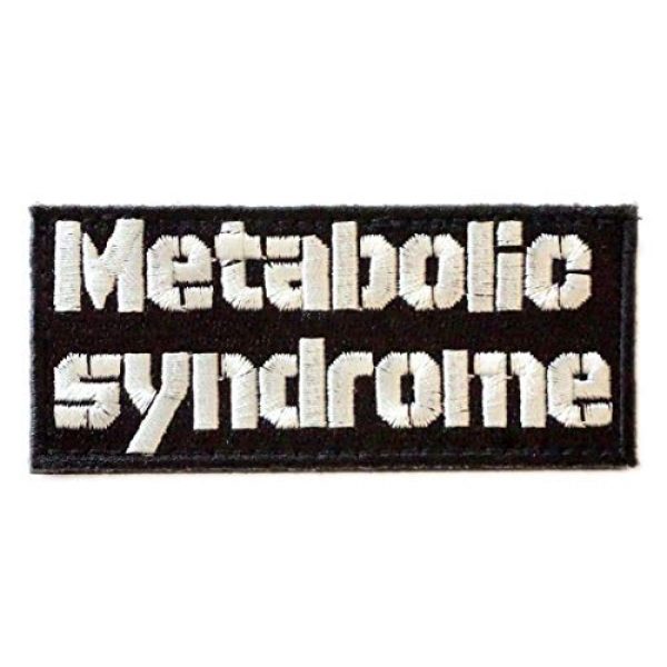 WAPPEN-YA DONGRI Airsoft Morale Patch 1 Verclo Embroidered Morale Patch Metabollic Syndrome A0429