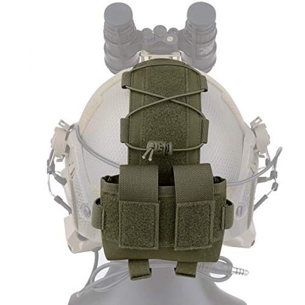 KRYDEX Tactical Pouch 1 KRYDEX Tactical Helmet Pouch MK2 Battery Box Counterweight Pouch Remote Battery Helmet Accessory Storage Bag with Hook and Loop for Tactical Helmet