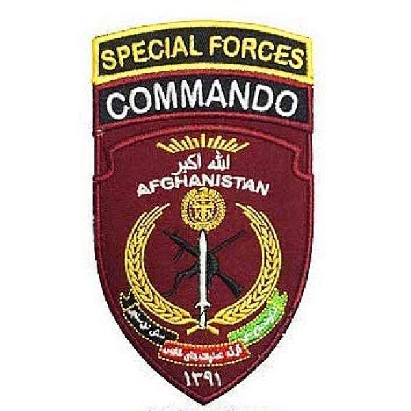 Embroidery Patch Airsoft Morale Patch 1 Afghanistan Special Forces Commando Military Hook Loop Tactics Morale Embroidered Patch