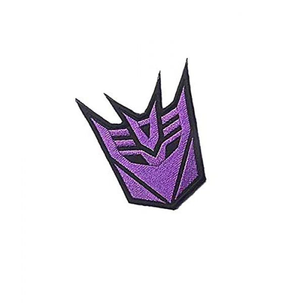 Embroidery Patch Airsoft Morale Patch 2 Transformers Decepticons Military Hook Loop Tactics Morale Embroidered Patch (color1)