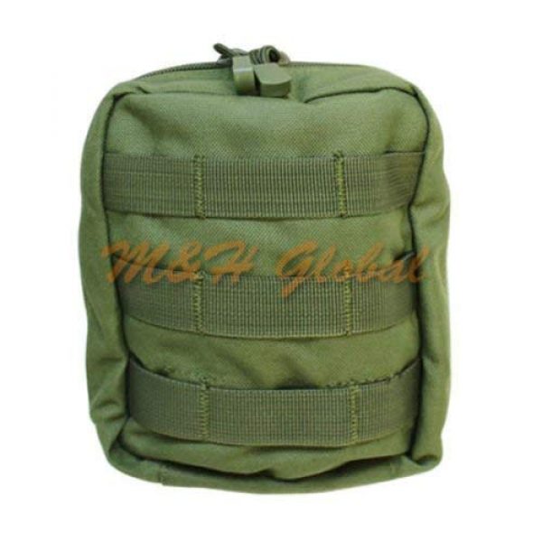 MH GLOBAL Tactical Pouch 1 MOLLE EMT Pouch Tactical Medic First Aid Pouch - OD GREEN