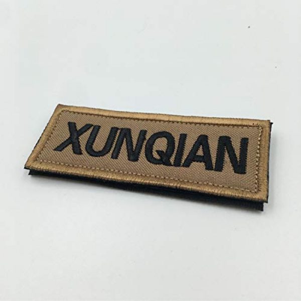 XUNQIAN Airsoft Morale Patch 2 XUNQIAN American Dog Tracker Paw Embroidered Applique Morale Hook & Loop Patch