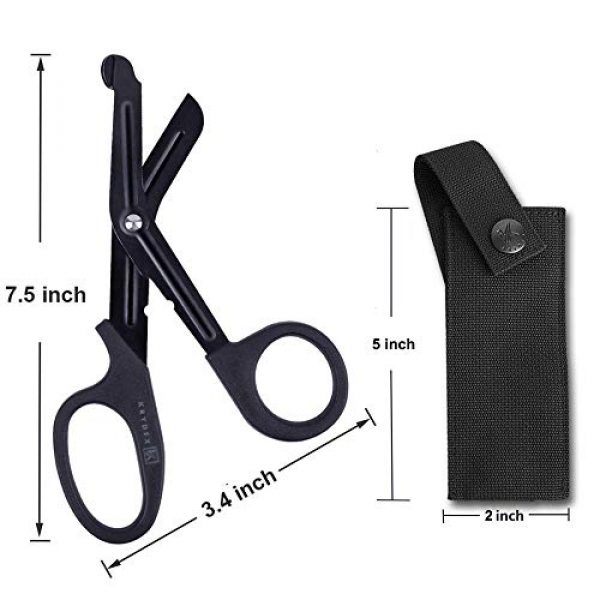 KRYDEX Tactical Pouch 4 KRYDEX Tactical Medical Shears Pouch Tactical EMT Scissor Sheath MOLLE Hand Tools Holder