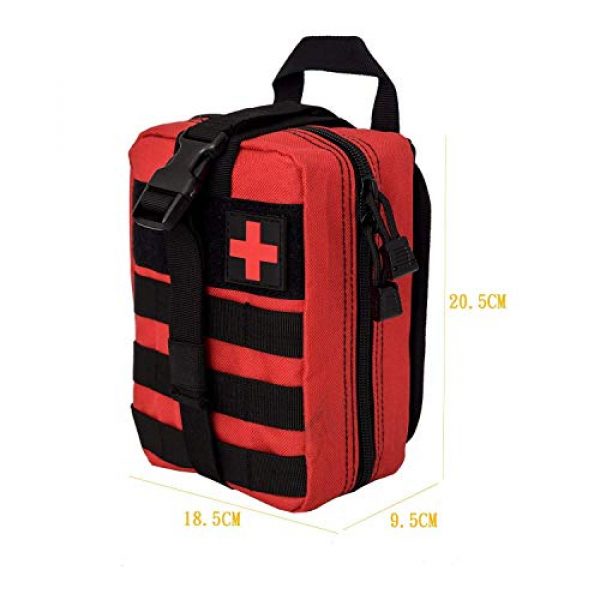 Krisvie Tactical Pouch 3 Krisvie Tactical EMT Pouch 1000D Nylon Detachable Molle First Aid Bag for Outdoor
