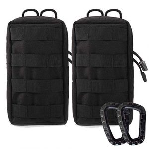 Ydmpro Tactical Pouch 1 Ydmpro 2 Pack Molle Pouches - Tactical Compact Water-Resistant Utility Gadget Gear EDC Pouch Hanging Waist Bags