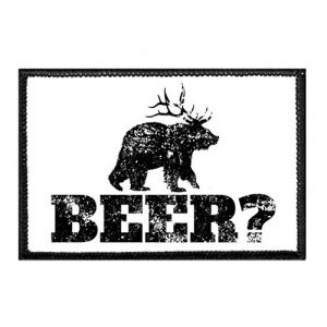 P PULLPATCH Airsoft Morale Patch 1 Beer | Hook and Loop Attach for Hats, Jeans, Vest, Coat | 2x3 in | by Pull Patch