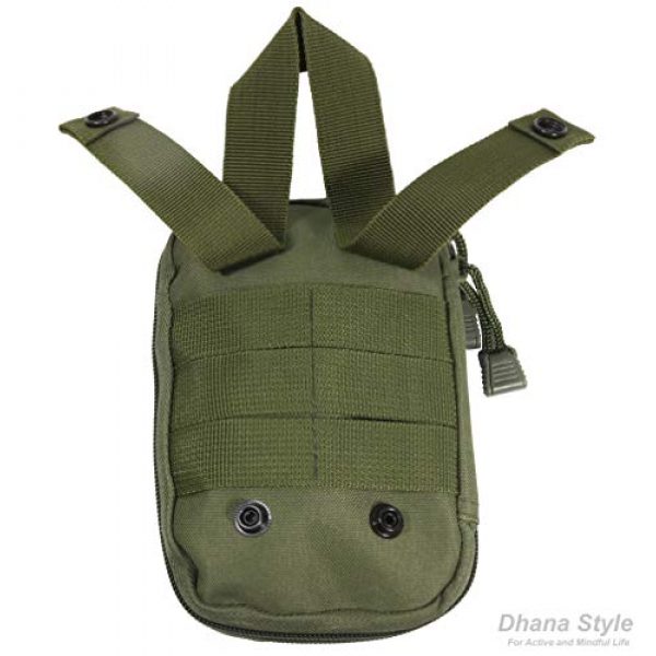 Dhana Style Tactical Pouch 2 Dhana Style Molle Pouch Multi-Purpose Compact Tactical Waist Bags Small Utility Pouch Nylon Waist Pack Camping Hiking Pocket Organizer with D Shape Buckle Type: TAC-HB