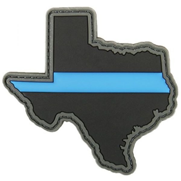 Violent Little Machine Shop Airsoft Morale Patch 1 Violent Little Machine Shop - Thin Blue Line Police State PVC Morale Patch (Texas)