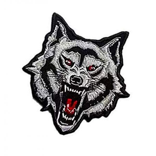 Embroidery Patch Airsoft Morale Patch 3 Grey Arctic Wild Lone Wolf Patch Military Hook Loop Tactics Morale Embroidered Patch