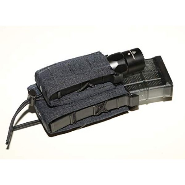 High Speed Gear Tactical Pouch 3 High Speed Gear Duty Double Decker Taco Pouch U-Mount - Holds 1 Rifle / 1 Pistol Magazines with Hidden Shock Cord
