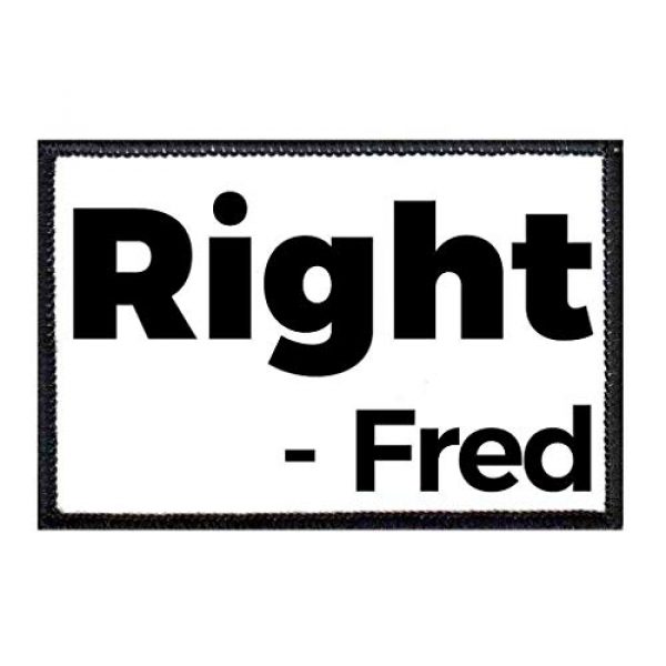 P PULLPATCH Airsoft Morale Patch 1 Right - Fred Morale Patch | Hook and Loop Attach for Hats, Jeans, Vest, Coat | 2x3 in | by Pull Patch