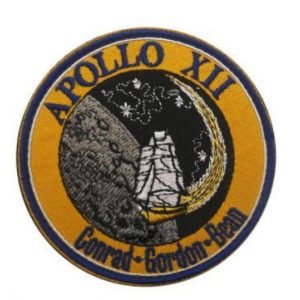 Tactical Embroidery Patch Airsoft Morale Patch 1 NASA Apollo XII 12 Lunar Moon Mission Tactical Embroidery Patch Hook & Loop Morale Patch Military Patch for Clothing Accessory Backpack Armband