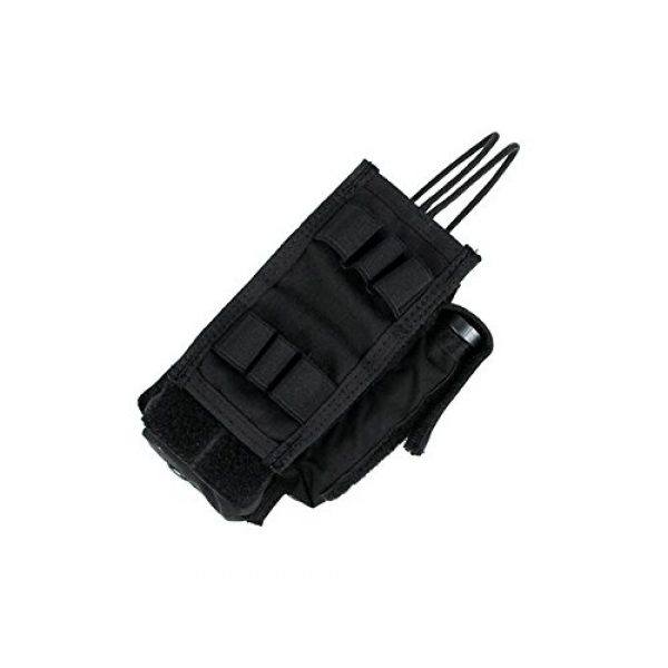 TMC Tactical Pouch 1 TMC MBITR Radio Pouch Prc-152 (Black) for Tactical Airsoft Hunting Game