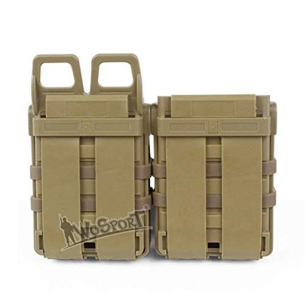 nicefish Tactical Pouch 2 nicefish Fast MAG Tactical Vest Accessory Black Green Tan Pouch Bag Box for M4 MAG polyme