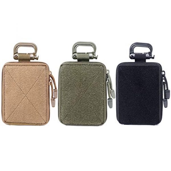 LGL Tactical Pouch 4 Tactical Sling Bag Tactical Pouches - Tactical Molle EDC Pouch Range Bag Medical Organizer Pouch Military Wallet Small Bag Outdoor Hunting Accessories Vest Equipment Tool Pouch Bag Mini Utility Pouch