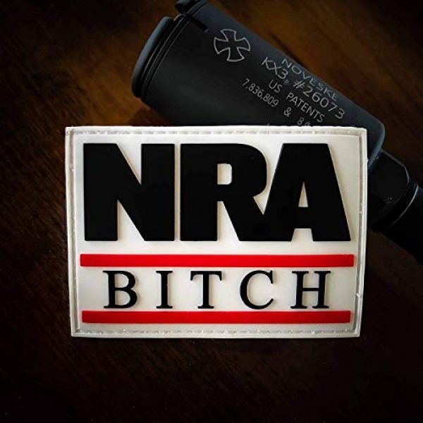 NEO Tactical Gear Airsoft Morale Patch 1 NRA B PVC Rubber Morale Patch, Hook Backed Morale Patch by NEO Tactical Gear