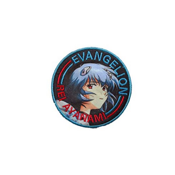 Embroidery Patch Airsoft Morale Patch 3 Japan Anime Evangelion Patch Military Hook Tactics Morale Embroidered Patch Ayanami Rei