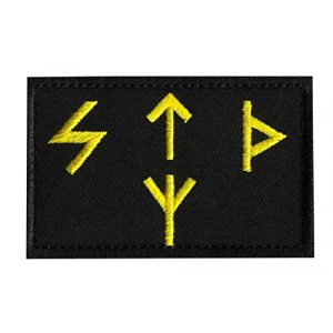 Tactical Embroidery Patch Airsoft Morale Patch 1 Russia FSB ALFA Team Vikings Runs STD Russian Tactical Embroidery Patch Hook & Loop Morale Patch Military Patch for Clothing Accessory Backpack Armband