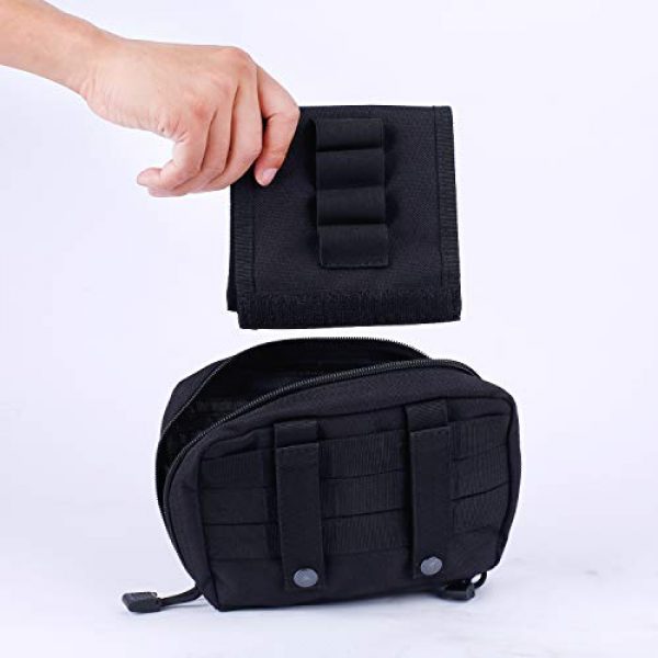 LefRight Tactical Pouch 5 LefRight Multi-Purpose Tactical Admin Pouch Molle Nylon Tool Compact Bag Black