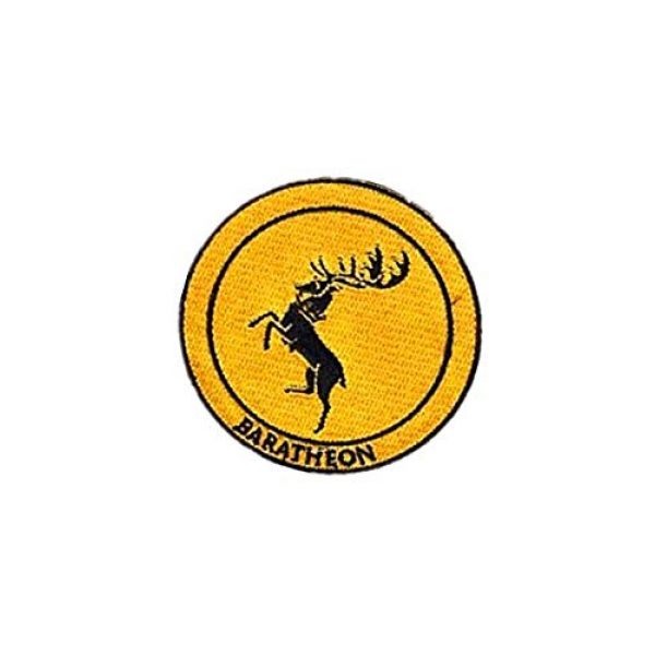 Embroidery Patch Airsoft Morale Patch 3 Game of Thrones House Baratheon Military Hook Loop Tactics Morale Embroidered Patch