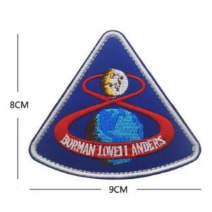 Tactical Embroidery Patch Airsoft Morale Patch 1 NASA Project Apollo Moon Landing Project Apollo 8 Tactical Embroidery Patch Hook & Loop Morale Patch Military Patch for Clothing Accessory Backpack Armband