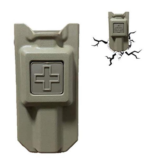 Catrne Tactical Pouch 1 Tourniquet Holder, Molle Tourniquet Pouch for CAT Combat Application Gen 7 or Older, Fits Up to 2" Width Belt Carrier Storage Box for Outdoor Hunting, Police Gear, Outdoor Rescue (Army Green, 3 Pcs)